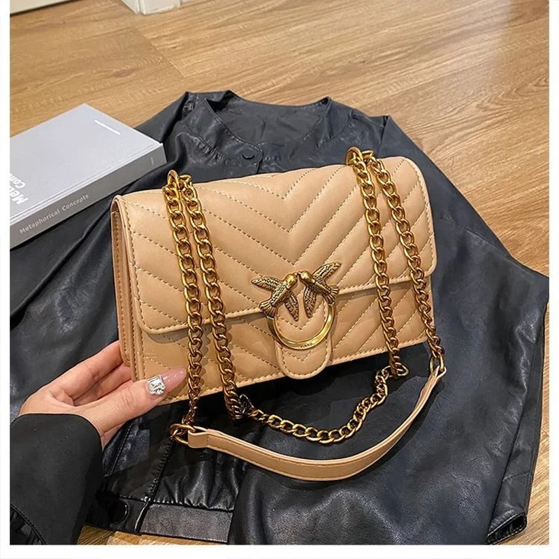 High End Chain Crossbody Swallow Small Square Bag 3