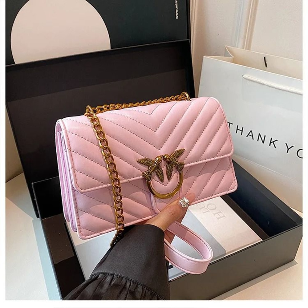 High End Chain Crossbody Swallow Small Square Bag 4