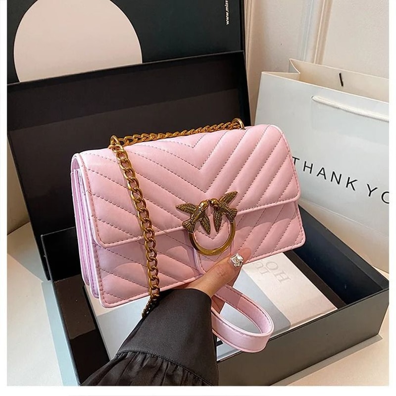 High End Chain Crossbody Swallow Small Square Bag 4