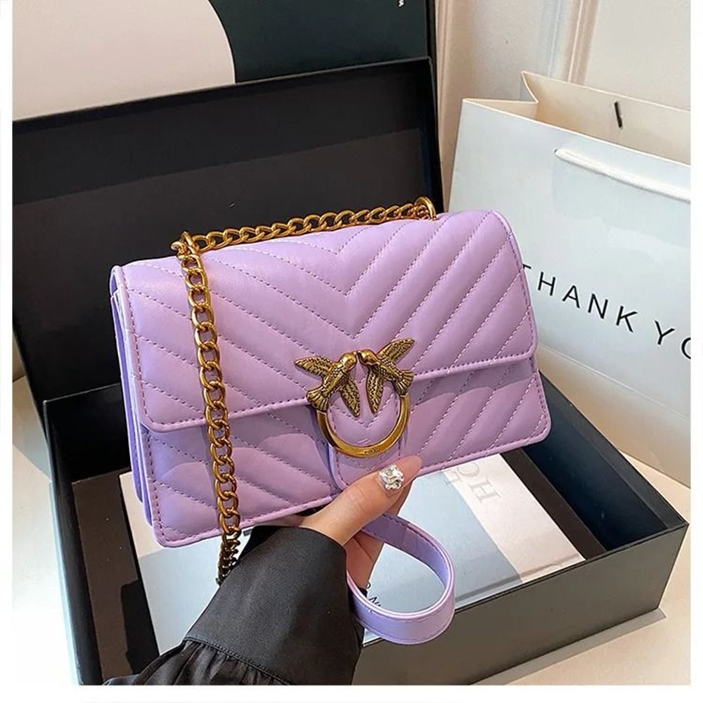 High End Chain Crossbody Swallow Small Square Bag 5