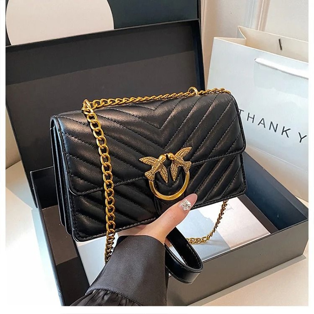 High End Chain Crossbody Swallow Small Square Bag 1