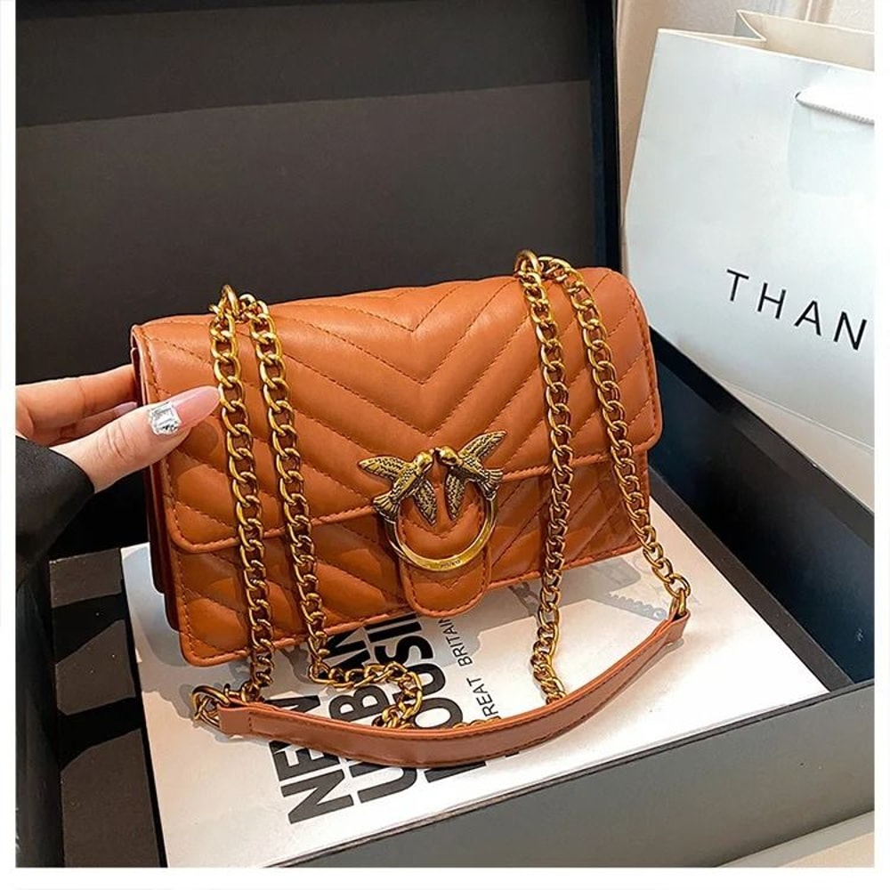 High End Chain Crossbody Swallow Small Square Bag 2