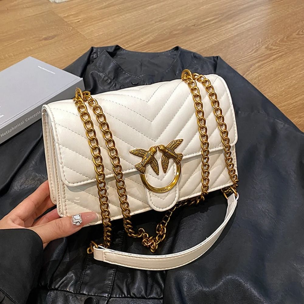 High End Chain Crossbody Swallow Small Square Bag 8