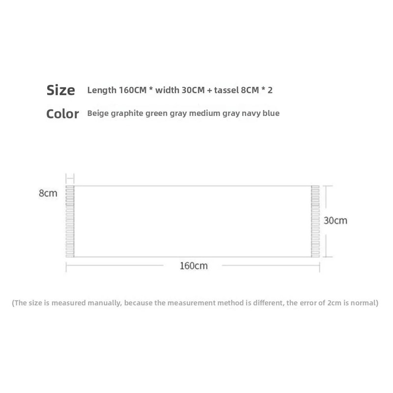 Cashmere Wool Winter Scarf Warm Fashion Work Commuter Wrap 3