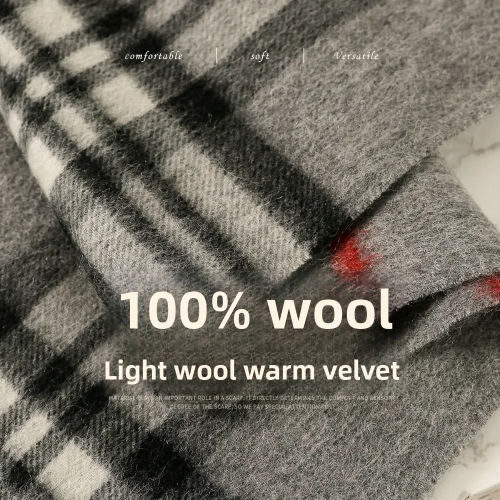 Cashmere Wool Winter Scarf Warm Fashion Work Commuter Wrap 4
