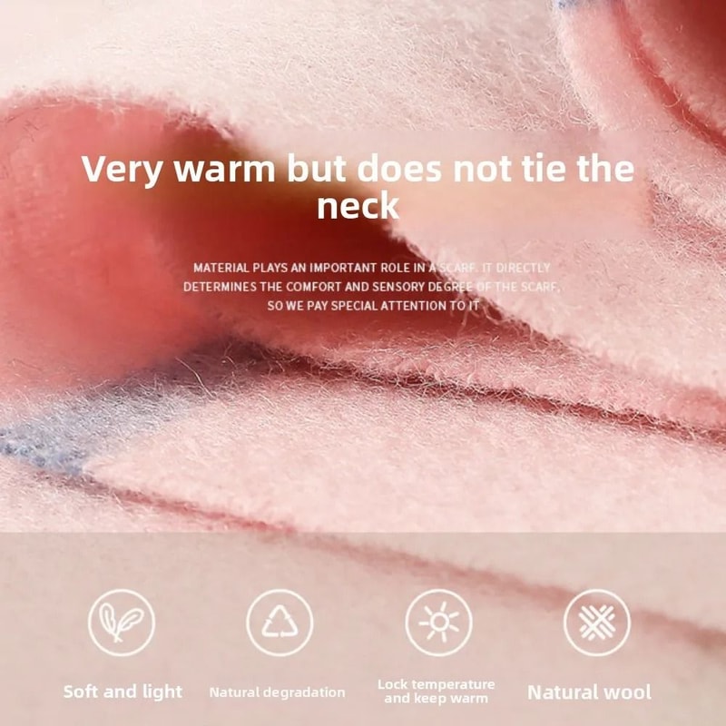 Cashmere Wool Winter Scarf Warm Fashion Work Commuter Wrap 5