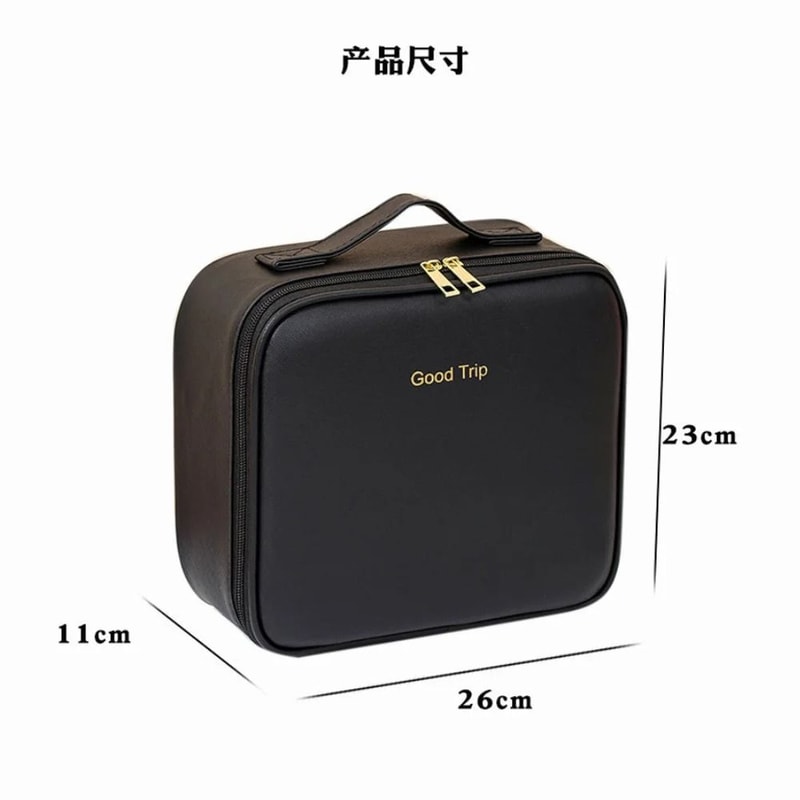 Makeup Bag With LED Mirror Large Capacity Waterproof Organizer 11