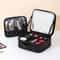 Makeup Bag With LED Mirror Large Capacity Waterproof Organizer 16