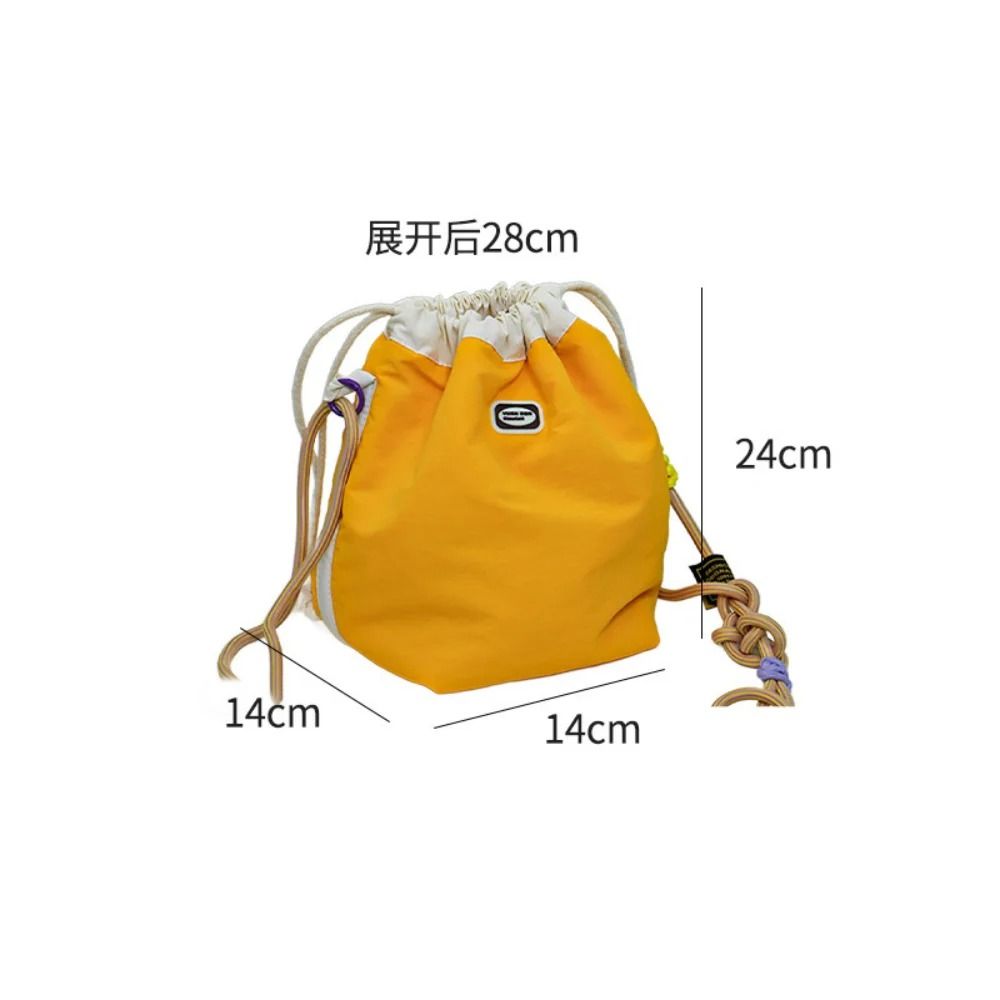 Waterproof Mirrorless Camera Bag Nylon Drawstring Crossbody 6