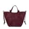 Vintage Suede Tote Large Capacity Underarm Shoulder Work Bag 1