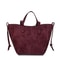 Vintage Suede Tote Large Capacity Underarm Shoulder Work Bag 1
