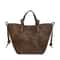 Vintage Suede Tote Large Capacity Underarm Shoulder Work Bag 3