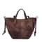 Vintage Suede Tote Large Capacity Underarm Shoulder Work Bag 8