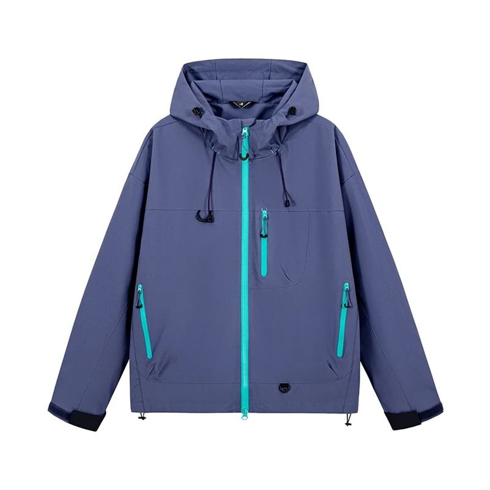 Waterproof Hiking Jacket Unisex Hooded Outdoor Windbreaker 3