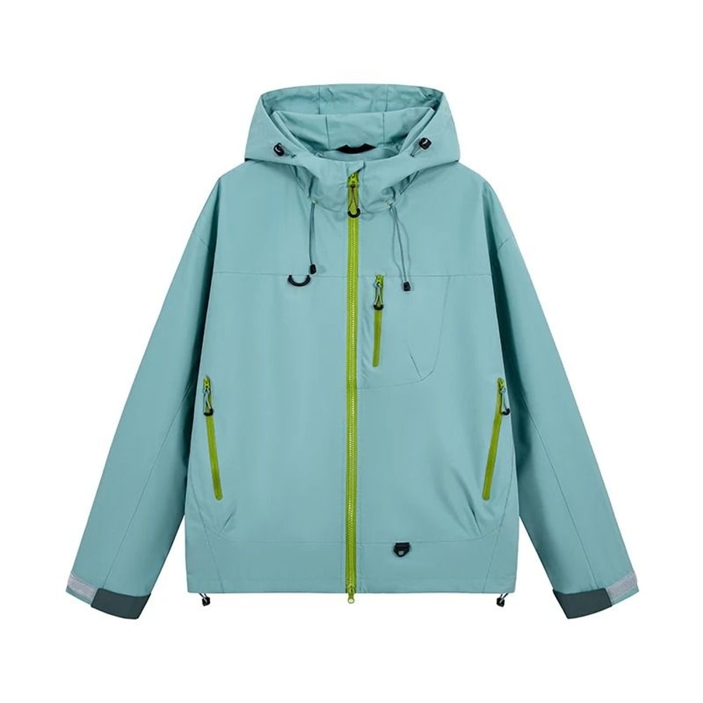 Waterproof Hiking Jacket Unisex Hooded Outdoor Windbreaker 6