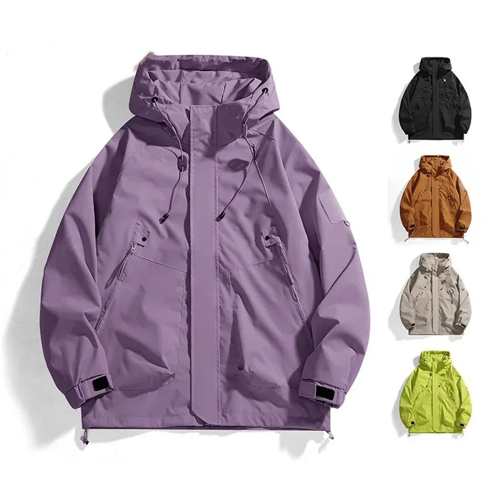 Waterproof Outdoor Jacket Unisex Windbreaker Breathable Autumn Coat 0