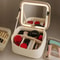 High End Makeup Bag With LED Mirror Large Capacity Travel Organizer 0