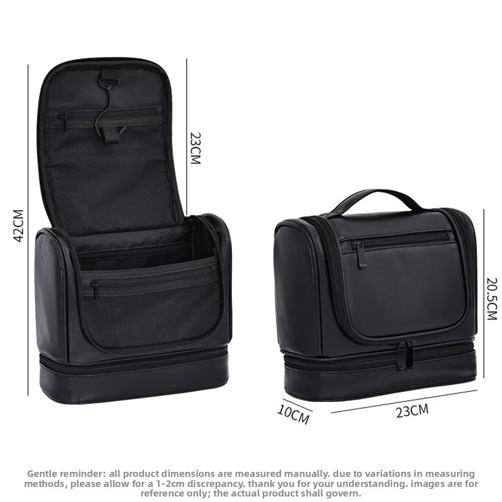 Mens Grooming Bag Hanging Toiletry Organizer Large Capacity 5