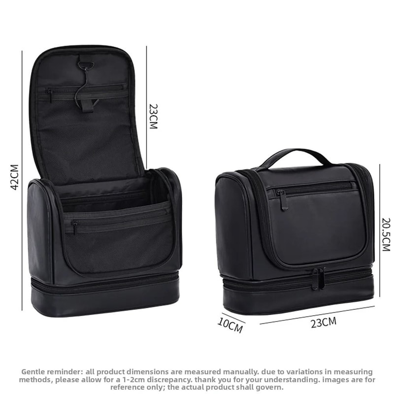 Mens Grooming Bag Hanging Toiletry Organizer Large Capacity 5