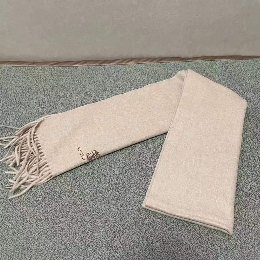 Embroidered Cashmere Scarf Warm Unisex Winter Neck Wrap 9