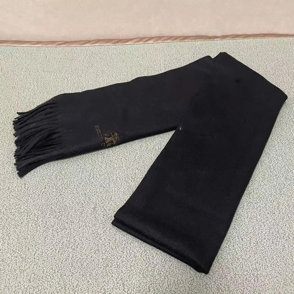 Embroidered Cashmere Scarf Warm Unisex Winter Neck Wrap 3