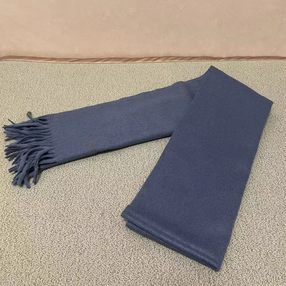 Embroidered Cashmere Scarf Warm Unisex Winter Neck Wrap 4