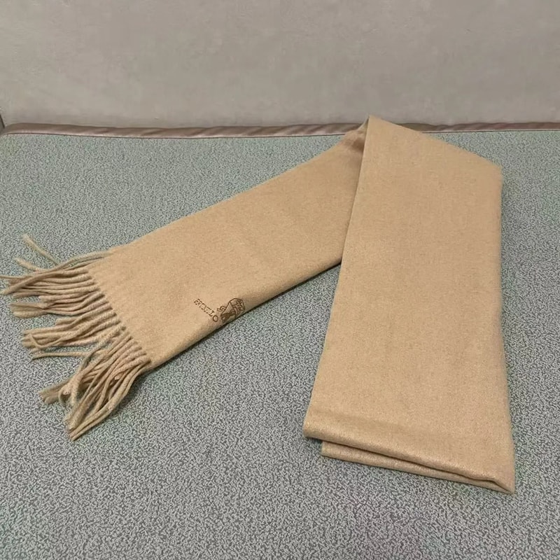 Embroidered Cashmere Scarf Warm Unisex Winter Neck Wrap 6