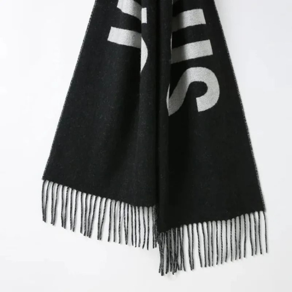 Luxury Cashmere Scarf Monogram Womens Winter Shawl 6