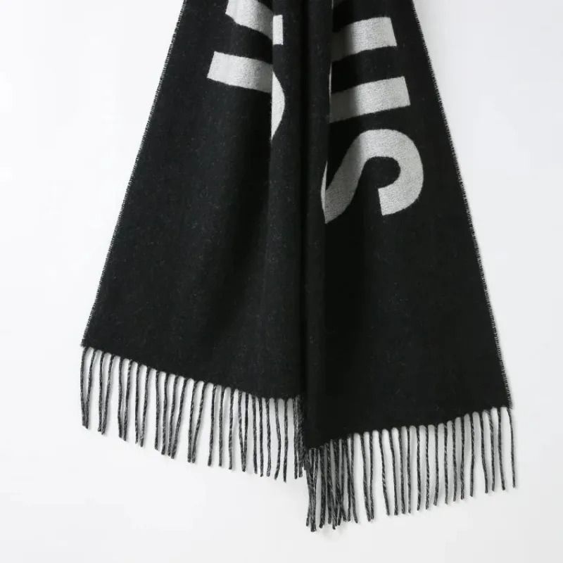 Luxury Cashmere Scarf Monogram Womens Winter Shawl 6