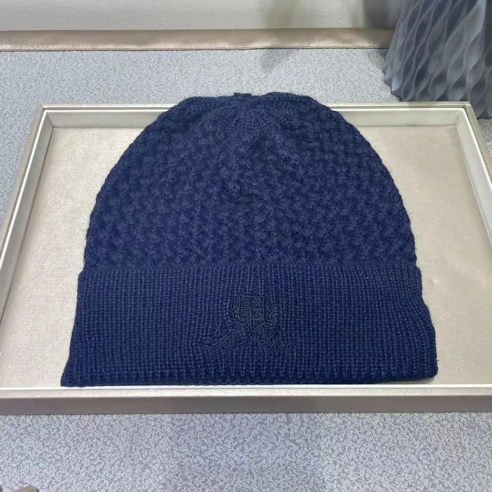 Cashmere Knit Beanie Winter Wool Hat Unisex 1