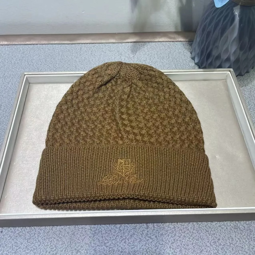 Cashmere Knit Beanie Winter Wool Hat Unisex 7