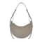 French Style Genuine Leather Crescent Shoulder Crossbody Bag 2