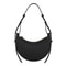 French Style Genuine Leather Crescent Shoulder Crossbody Bag 4