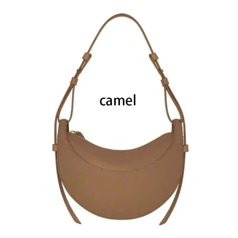 Genuine Leather Crescent Crossbody Shoulder Bag For Women 8