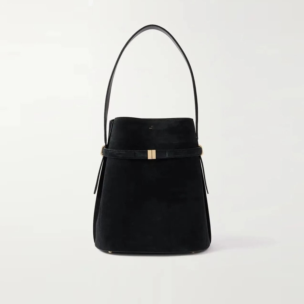 Scandinavian Genuine Leather Bucket Shoulder Tote Bag For Women 4