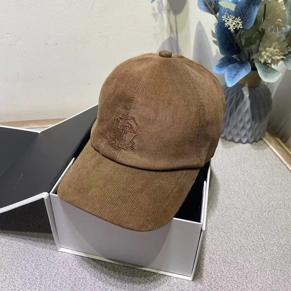 Corduroy Duckbill Sun Protection Baseball Cap Unisex Soft Brim Hat 5