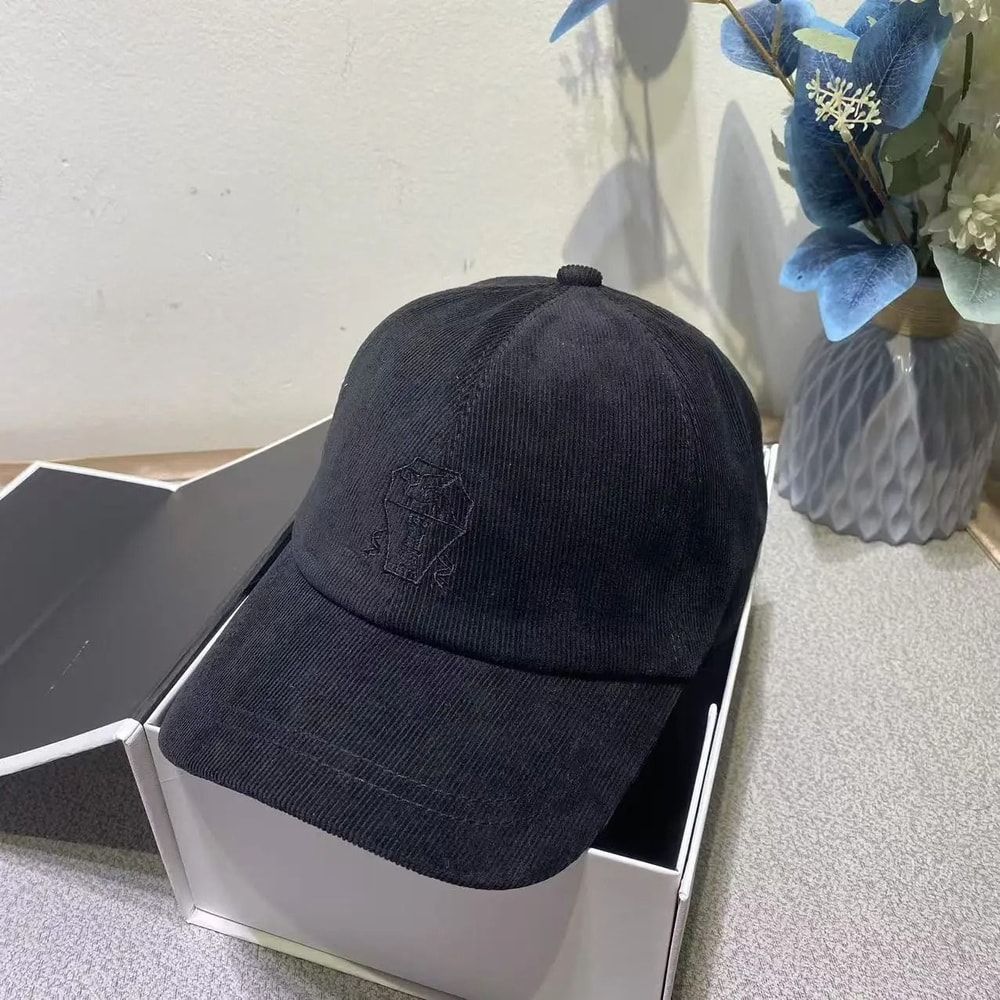 Corduroy Duckbill Sun Protection Baseball Cap Unisex Soft Brim Hat 6