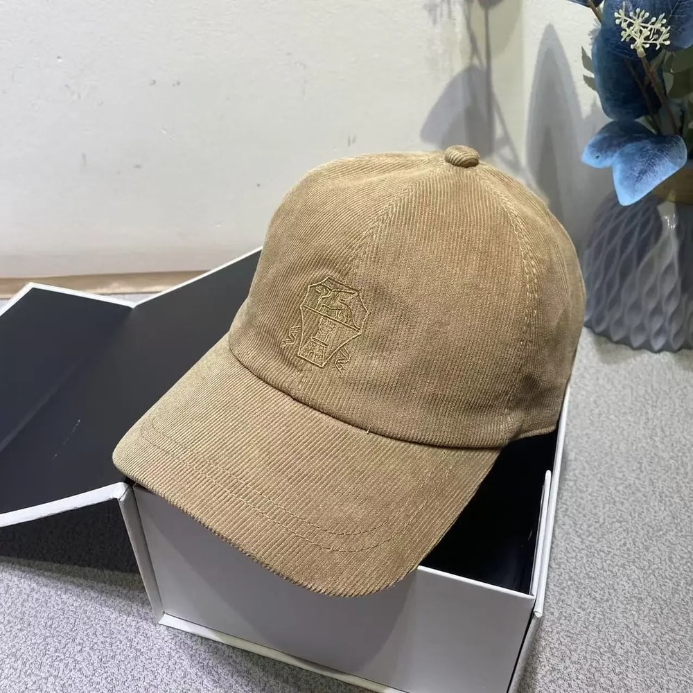 Corduroy Duckbill Sun Protection Baseball Cap Unisex Soft Brim Hat 7