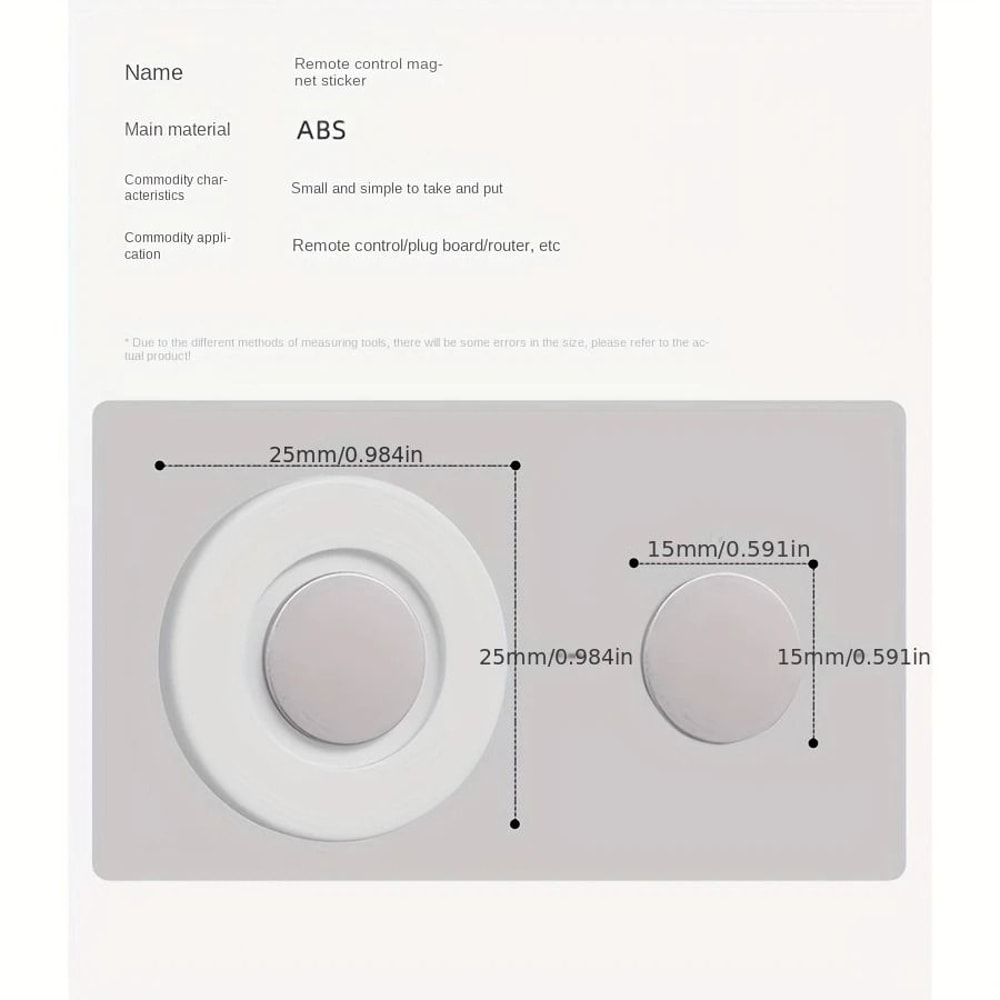 Magnetic Remote Holder Wall Mounted TV Remote Organizer With Adhesive Backing 5