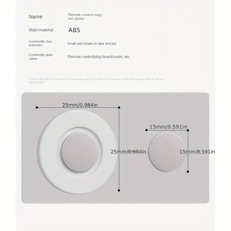Magnetic Remote Holder Wall Mounted TV Remote Organizer With Adhesive Backing 5