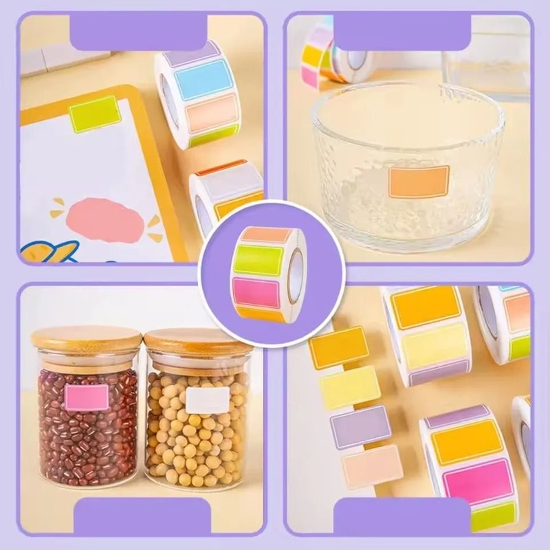 Colorful Waterproof Handwritten Label Stickers Self Adhesive Journal Tags 3