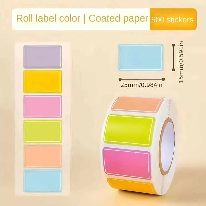 Colorful Waterproof Handwritten Label Stickers Self Adhesive Journal Tags 5