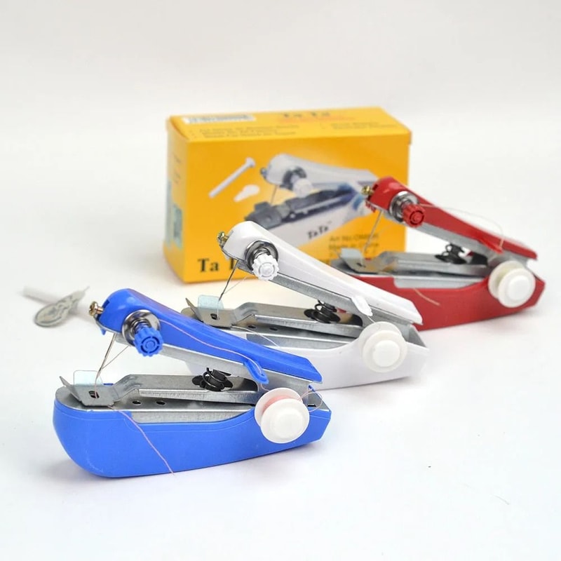 Portable Handheld Sewing Machine Mini Manual Stitching Tool 7
