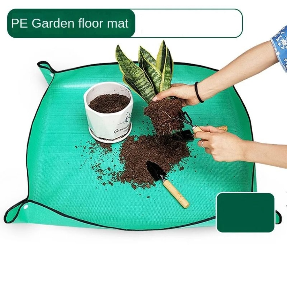 Foldable Waterproof Gardening Repotting Mat 50x50cm For Clean Plant Transplanting 4