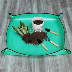 foldable waterproof gardening repotting mat 50x50cm for clean plant transplanting