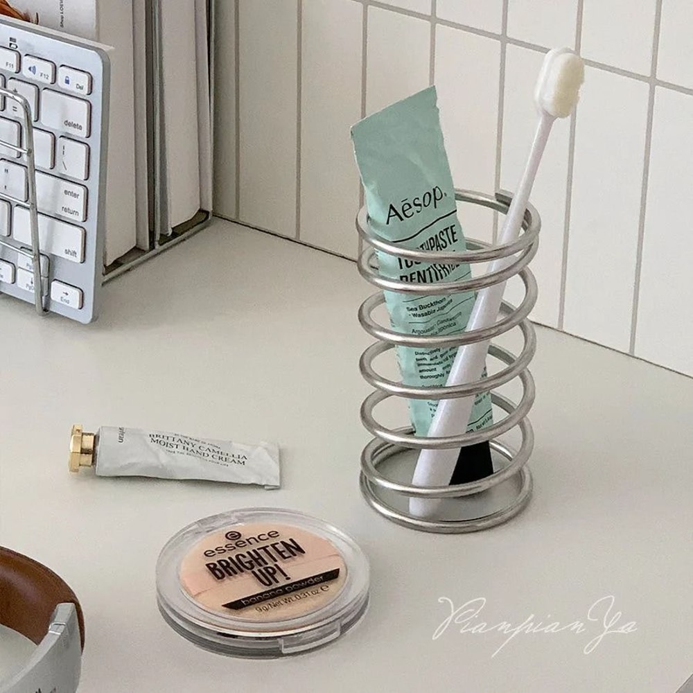 Stainless Steel Toothbrush Holder Bathroom Organizer Rack 3