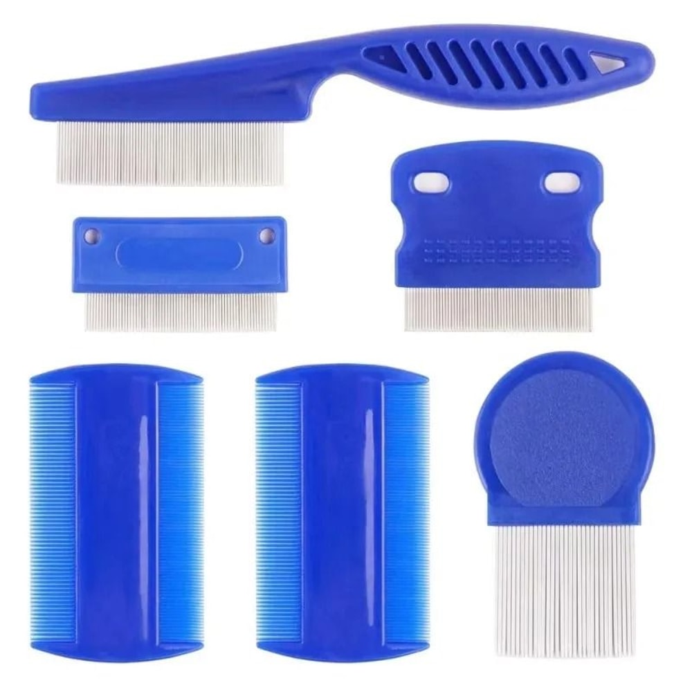 Professional Stainless Steel Flea And Tear Stain Grooming Comb Set For Dogs And Cats 2