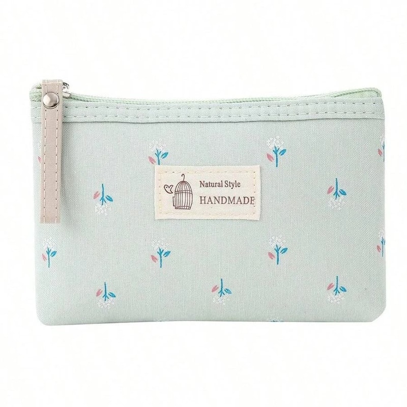 Canvas Makeup Bag Small Cosmetic Travel Pouch For Daily Essentials 1