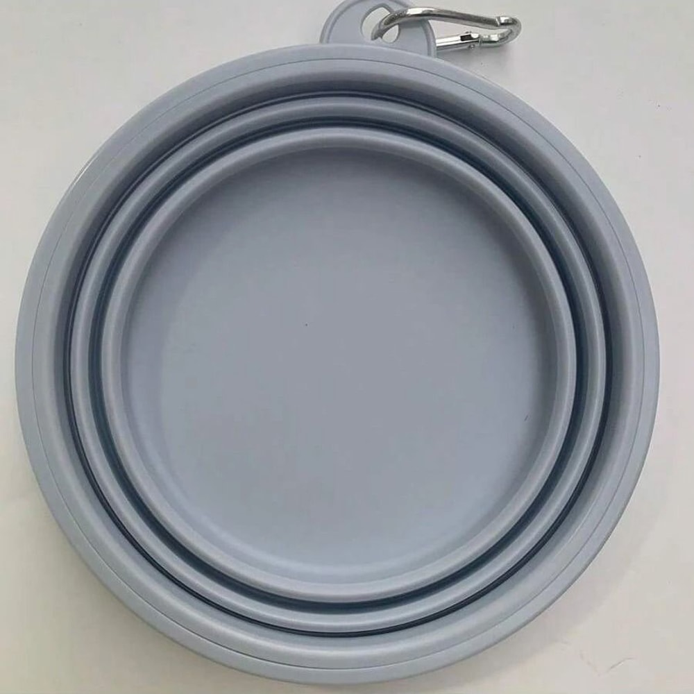 Portable Foldable Dog Travel Bowl With Carabiner 350ml For Pets On The Go 1