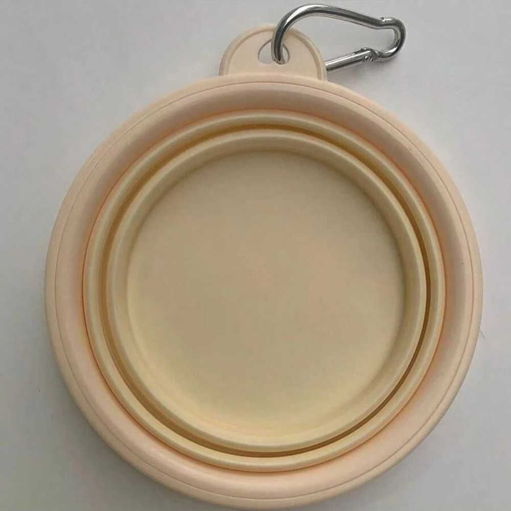 Portable Foldable Dog Travel Bowl With Carabiner 350ml For Pets On The Go 3